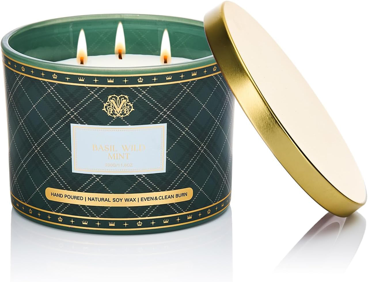 Basil Wild Mint Scented Candle